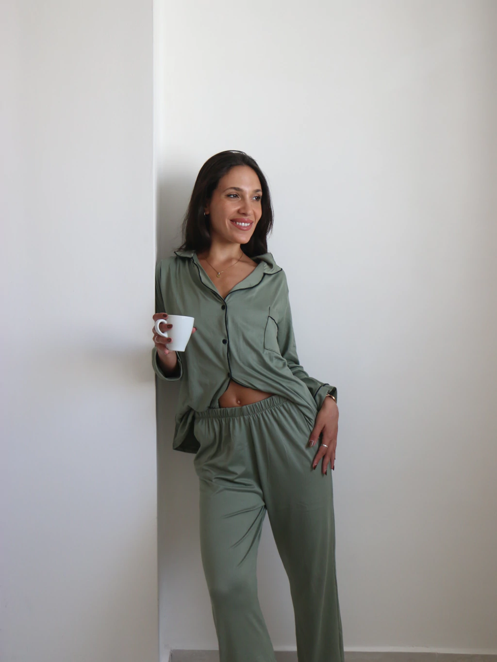 Pijama Camisero Liso