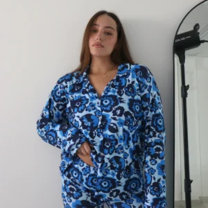 Pijama Camisero Flores