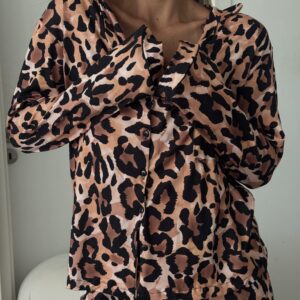 Pijama Camisero Animal Print