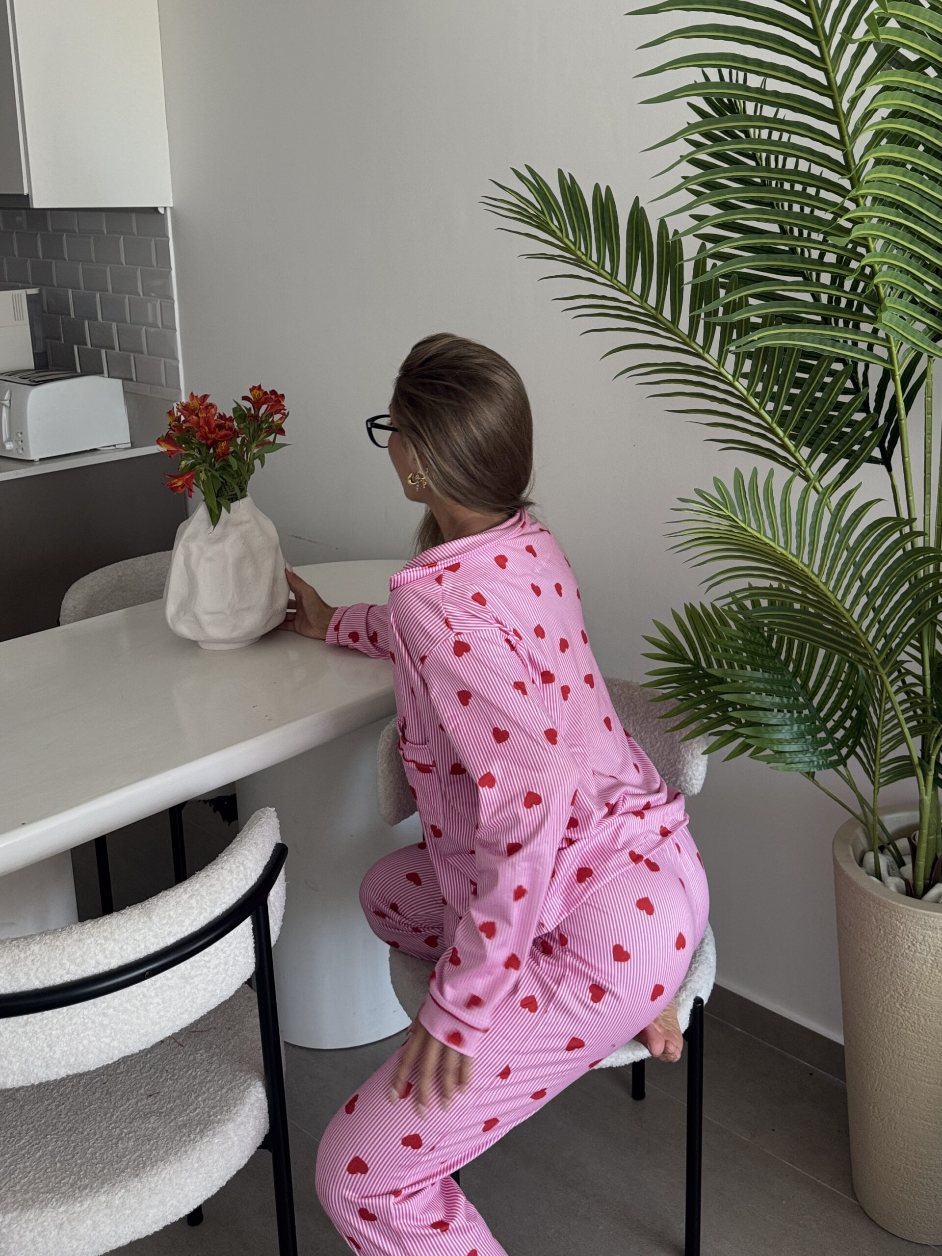 Pijama Camisero Corazones - Imagen 2
