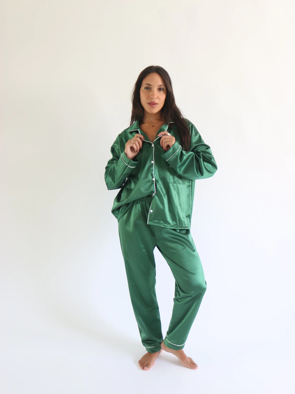 Pijama Camisero Satén